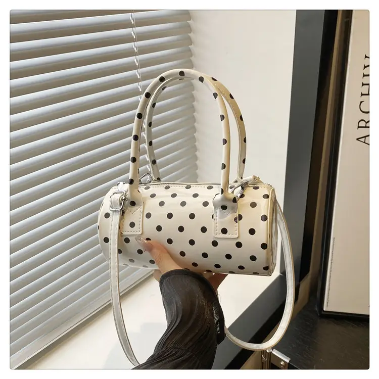 Women's White Polka Dot Shoulder Crossbody Bag — feature 26