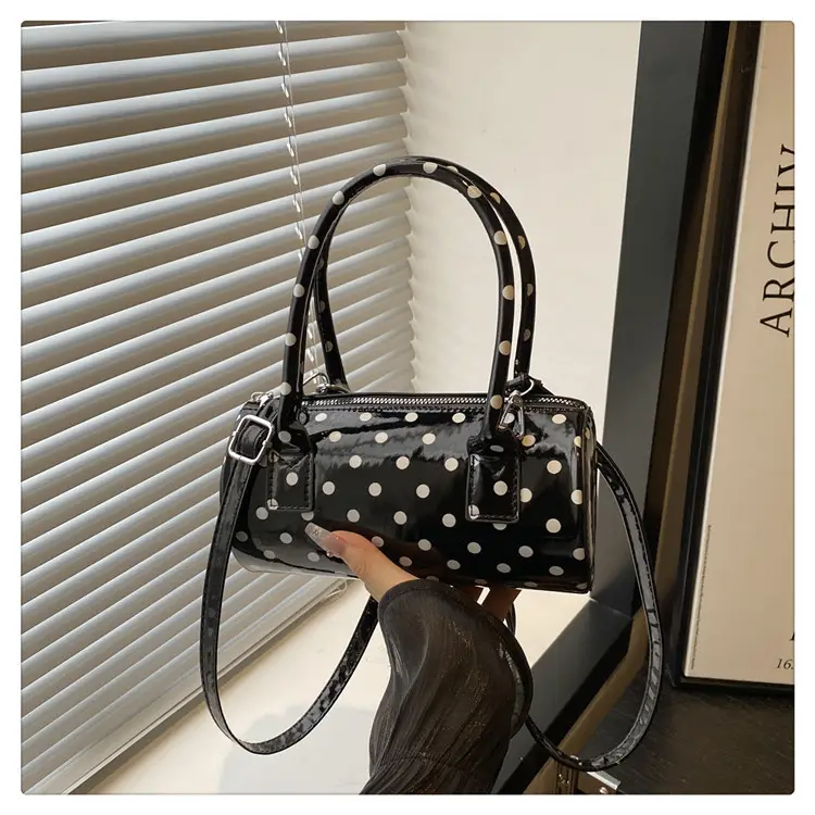 Women's White Polka Dot Shoulder Crossbody Bag — feature 27