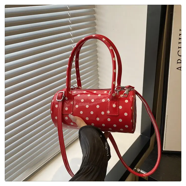 Women's White Polka Dot Shoulder Crossbody Bag — feature 28