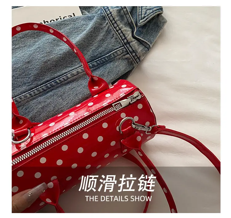 Women's White Polka Dot Shoulder Crossbody Bag — feature 4
