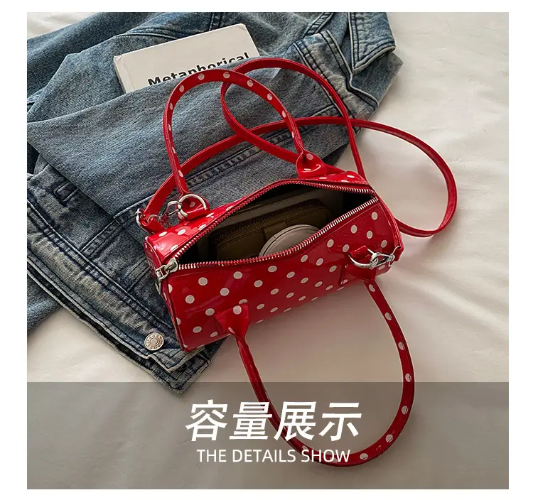 Women's White Polka Dot Shoulder Crossbody Bag — feature 7