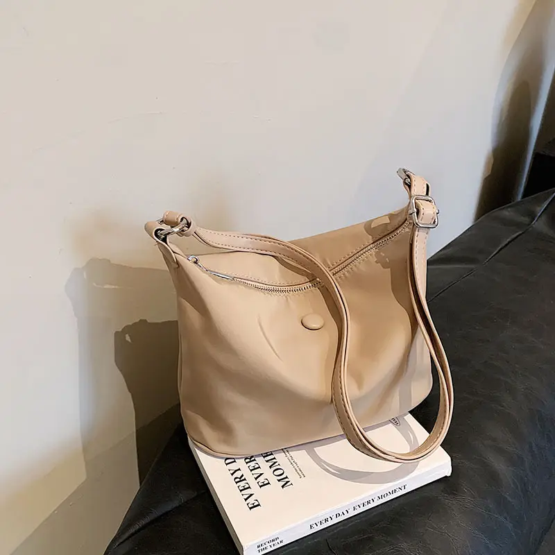 Women's Beige Nylon Shoulder Bag 2025 New Design - Image 2
