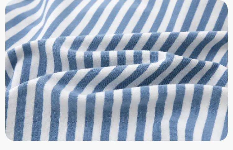 Duduia Cartoon Baby T-Shirt Striped Black White — feature 24