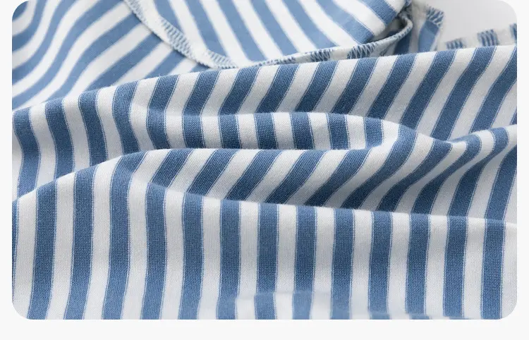 Duduia Cartoon Baby T-Shirt Striped Black White — feature 25
