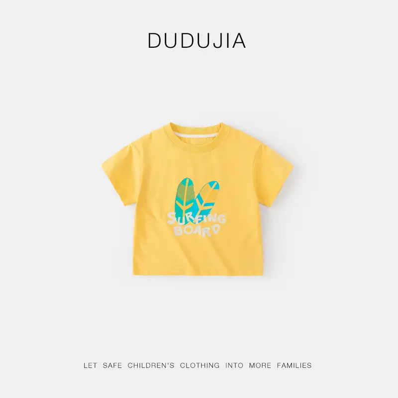 Duduia Cartoon Baby T-Shirt Striped Black White