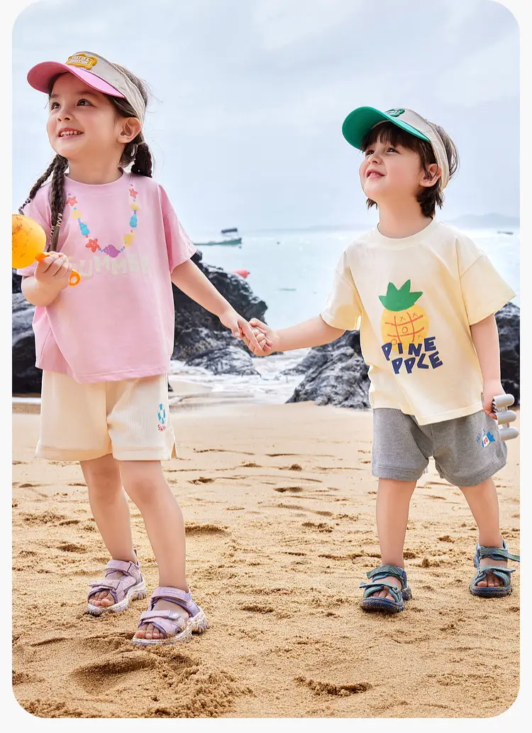 Duduia Cartoon Baby T-Shirt Striped Black White