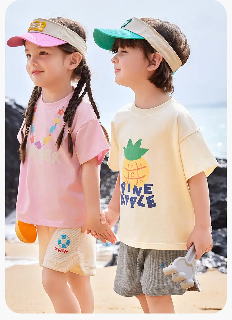 Duduia Cartoon Baby T-Shirt Striped Black White