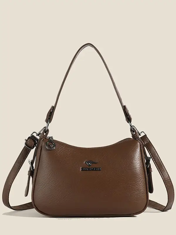 Brown Leather Shoulder Bag for Women, Stylish & Versatile - Image 4