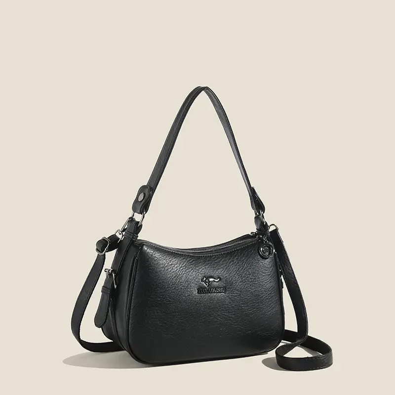 Brown Leather Shoulder Bag for Women, Stylish & Versatile - Image 2