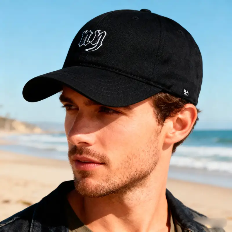 Men's Beige MLB Baseball Cap with Logo Embroidery - Image 12