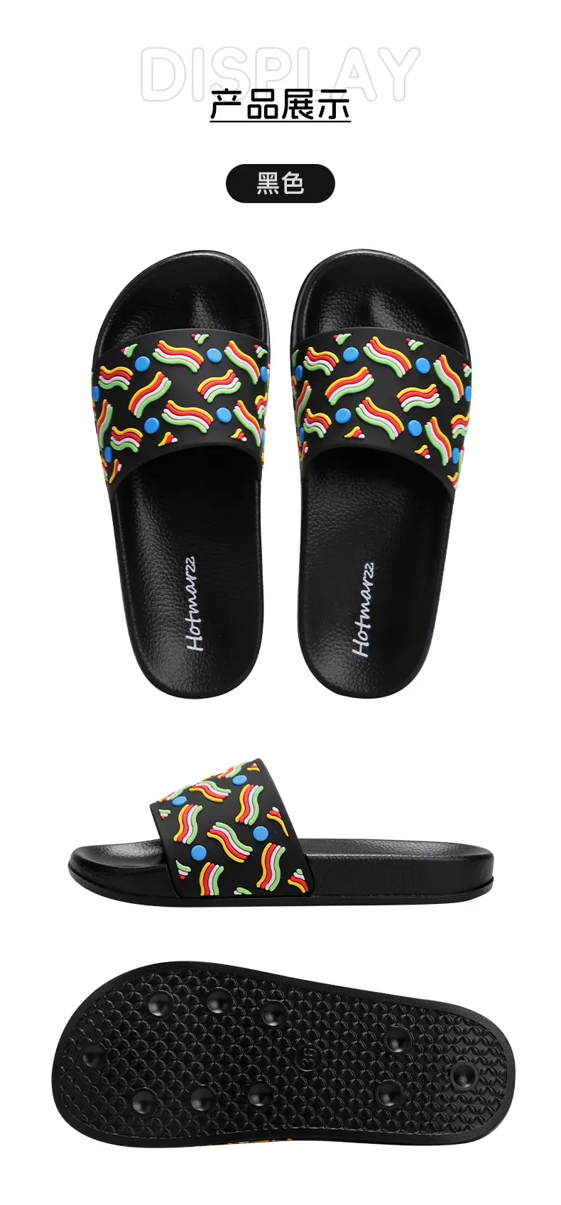 Hotmarzz Blackma Women's Non-Slip Home Outdoor Trendy Slippers Summer Bathroom Slippers Bathing Slide Slippers — feature 8