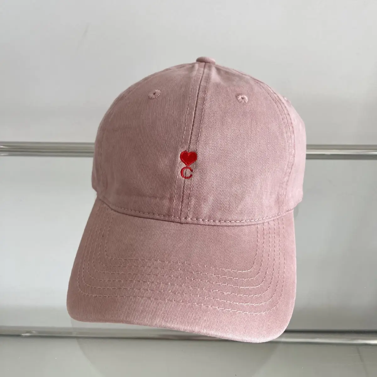Women Baseball Cap with Heart Embroidery Sun Hat - Image 13