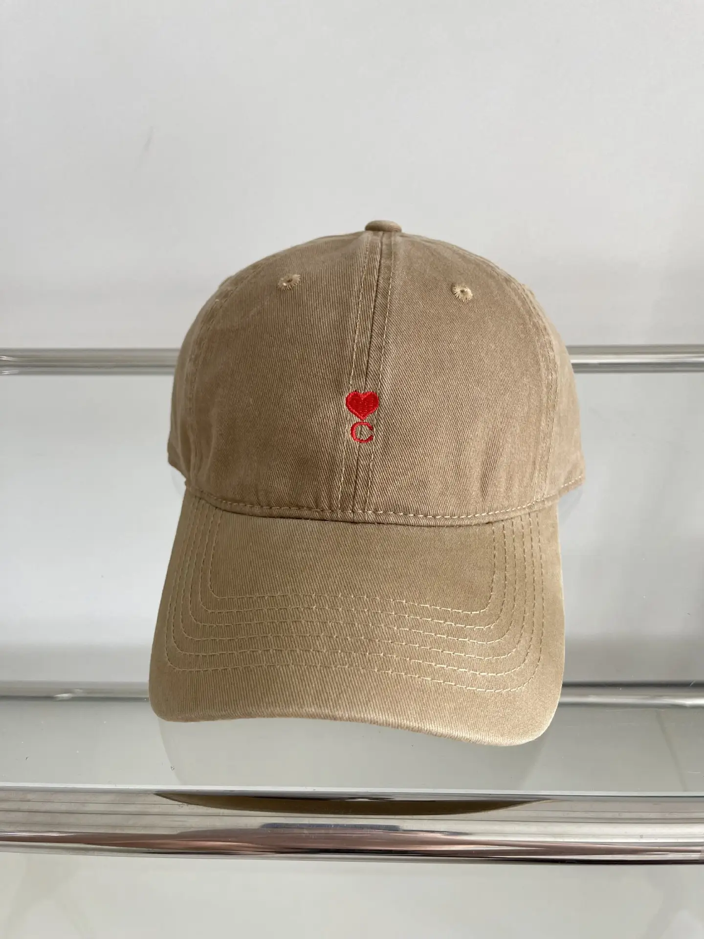 Women Baseball Cap with Heart Embroidery Sun Hat — feature 11