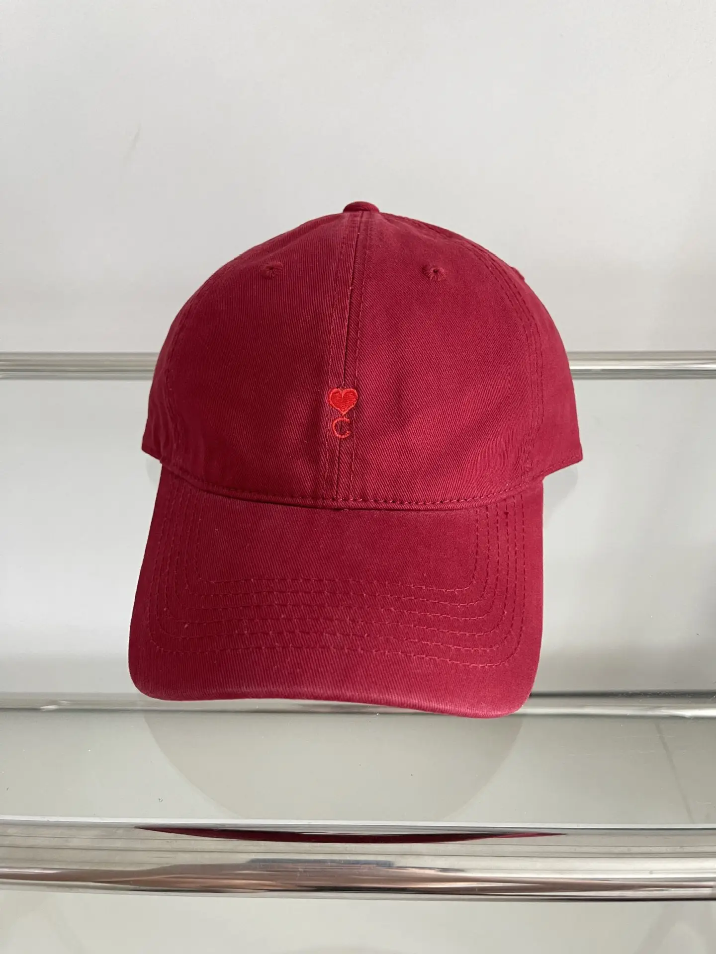 Women Baseball Cap with Heart Embroidery Sun Hat - Image 5