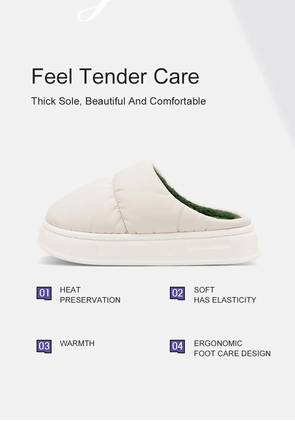 Pink Waterproof Cotton Slippers for Men Winter 2025 — feature 2