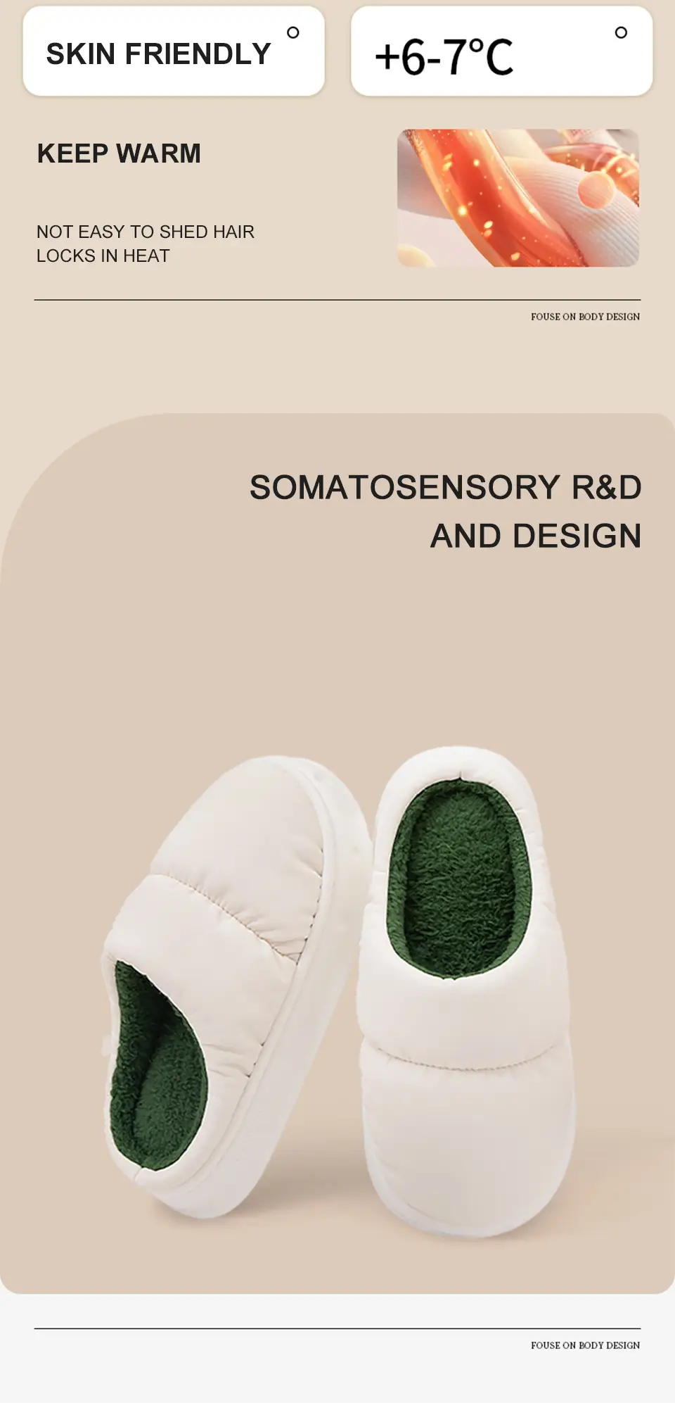 Pink Waterproof Cotton Slippers for Men Winter 2025 — feature 4