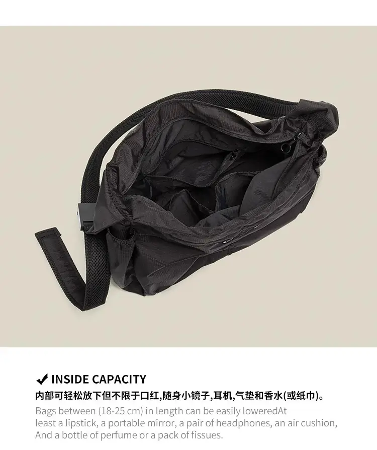 Waterproof Nylon Commuter Bag Large Capacity Men Women — feature 6