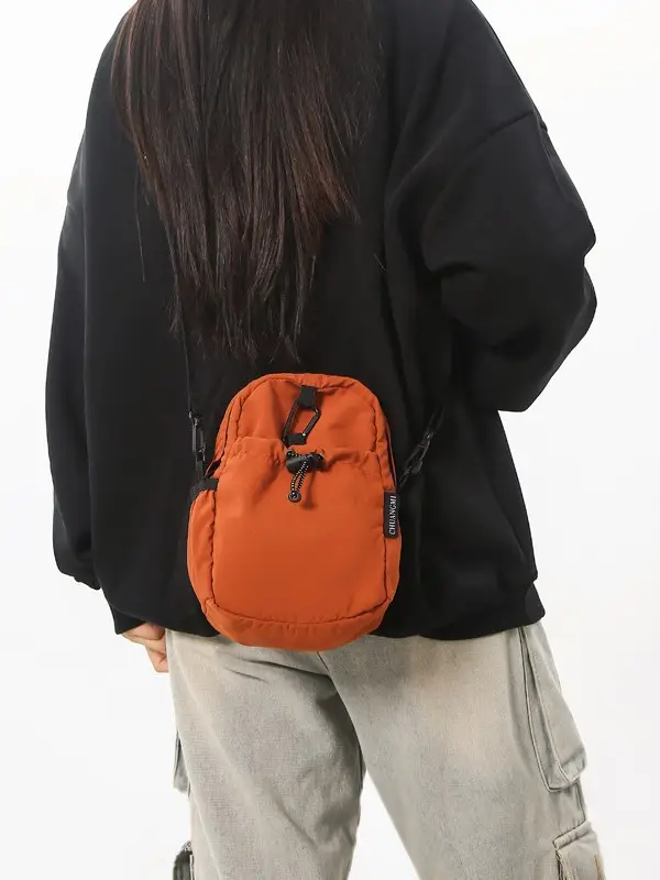 Orange Nylon Crossbody Bag for Women 2025 - Image 8