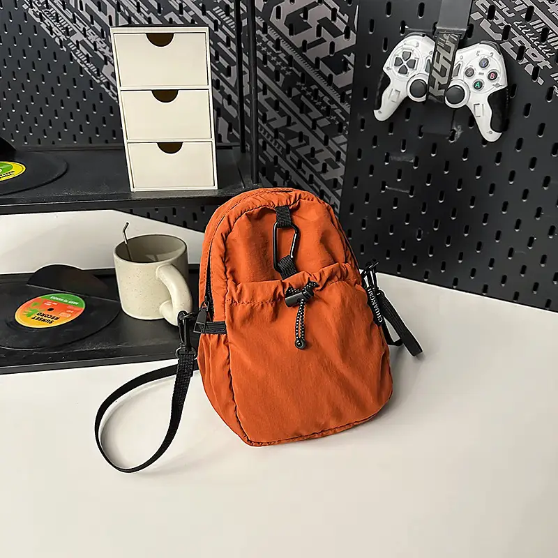 Orange Nylon Crossbody Bag for Women 2025 - Image 7