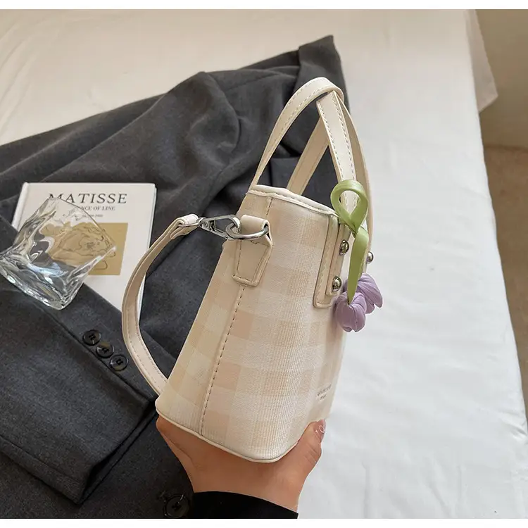 Women's Textured Crossbody Bag with Tulip Print — feature 21