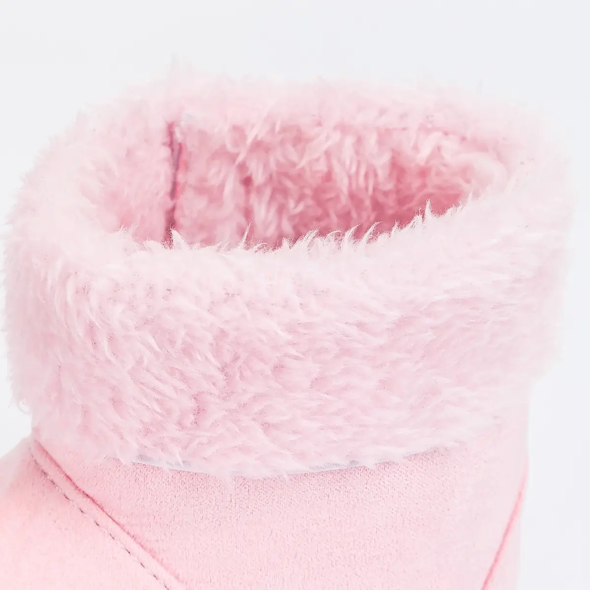 Warm Fleece Baby Boots for Baby Girls Pink Brown — feature 24