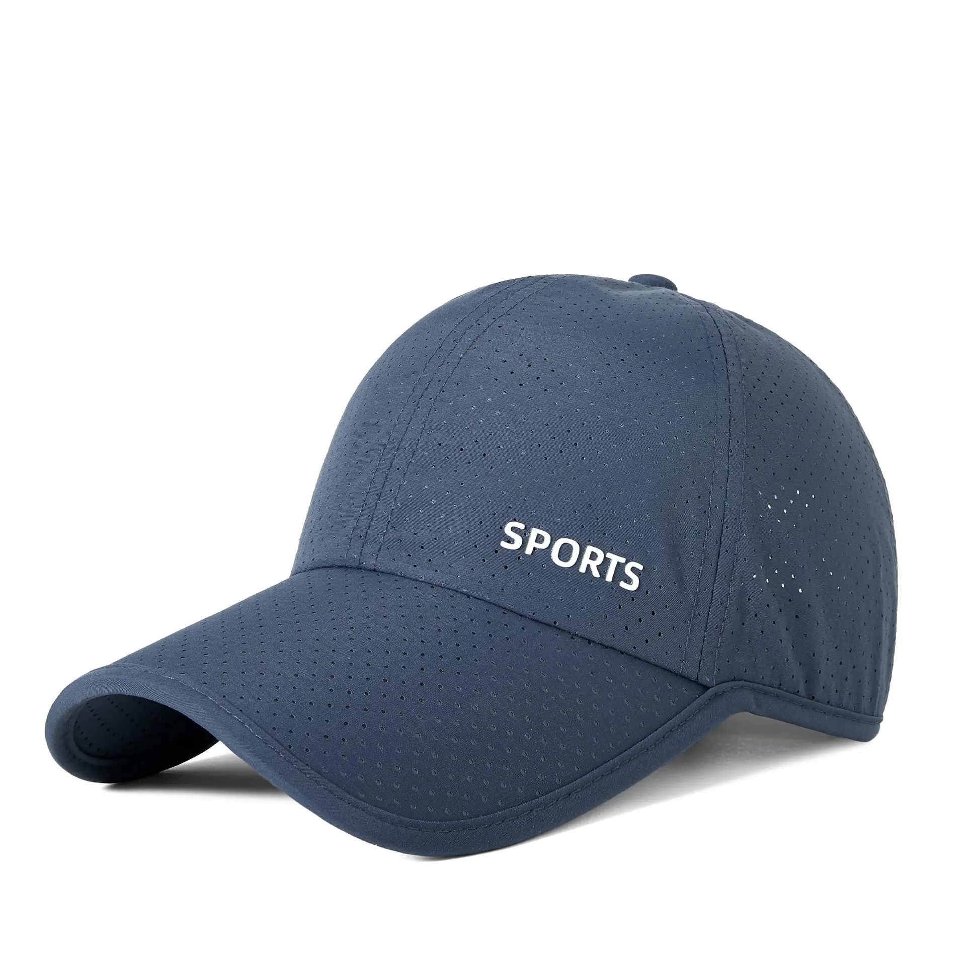 Men Sun Protective Baseball Cap with Laser Punch