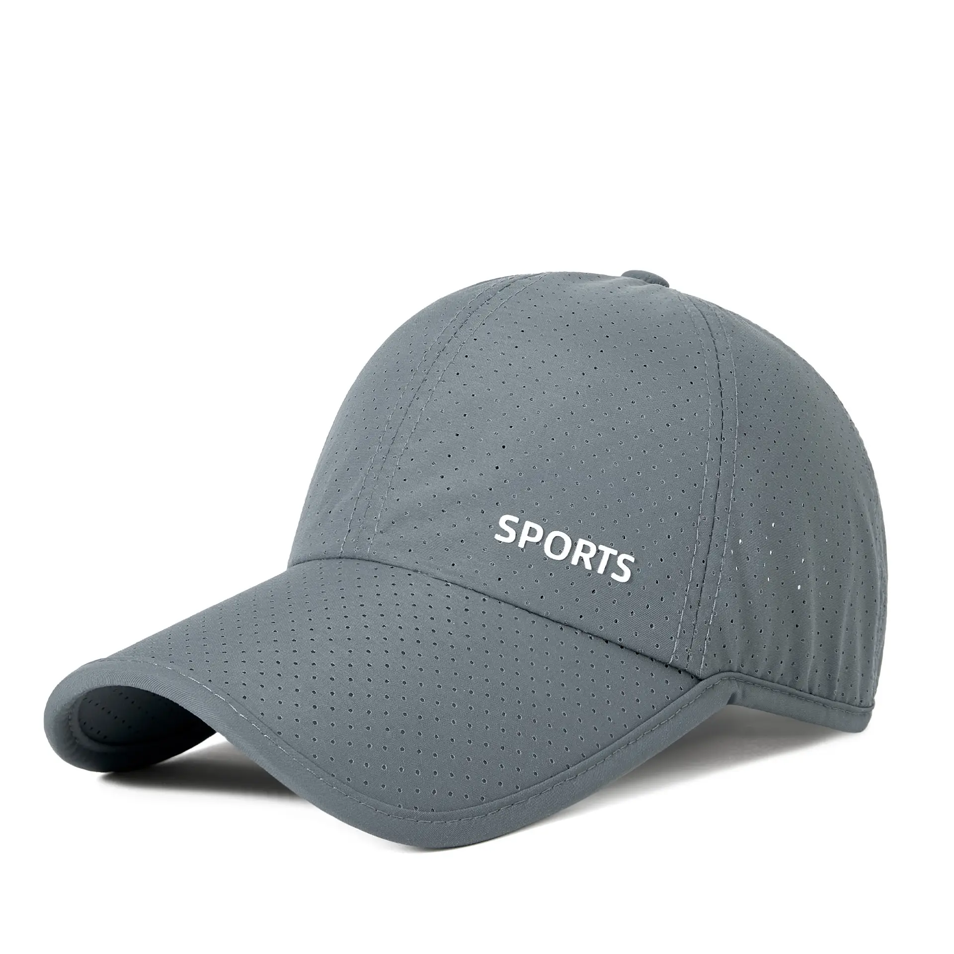 Men Sun Protective Baseball Cap with Laser Punch