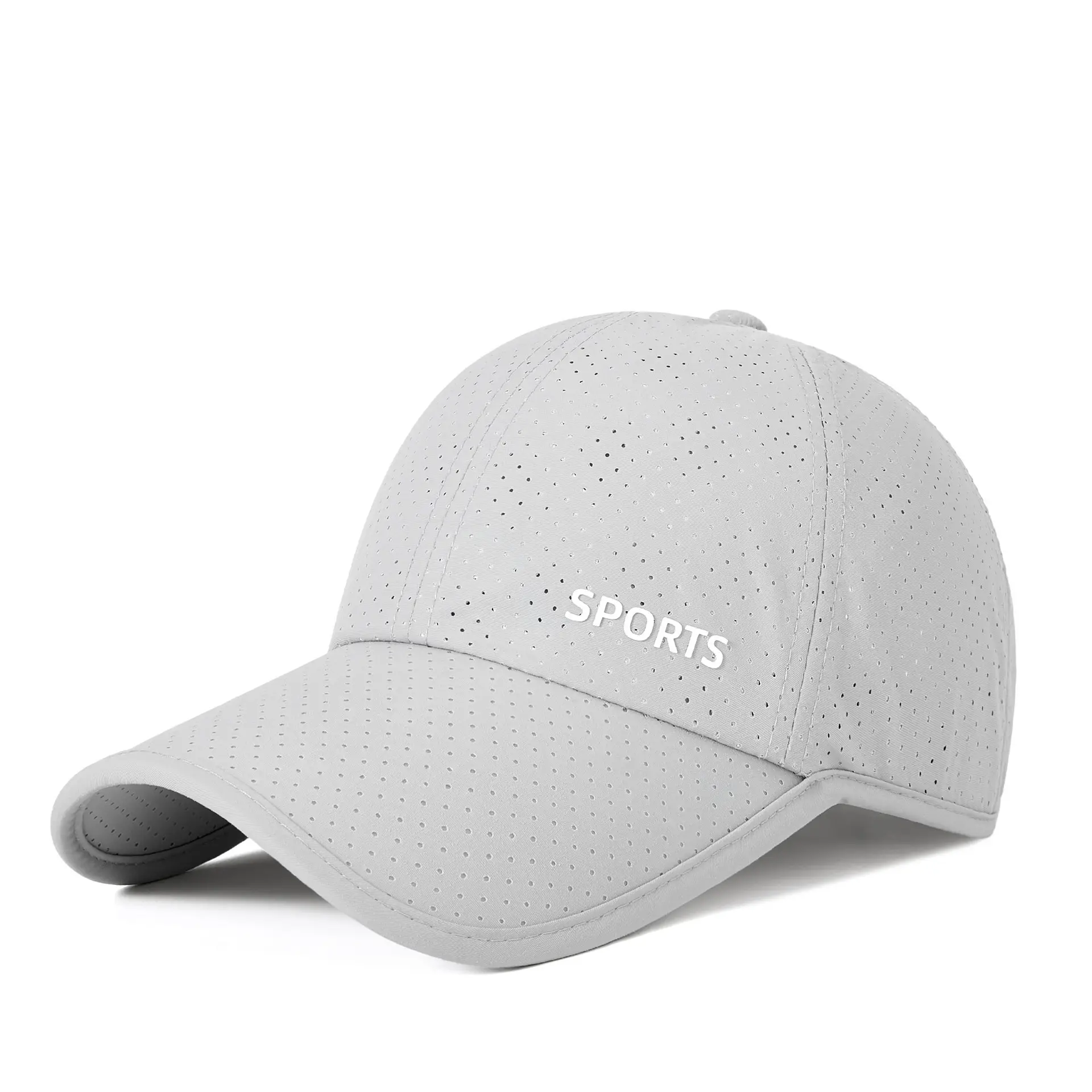 Men Sun Protective Baseball Cap with Laser Punch