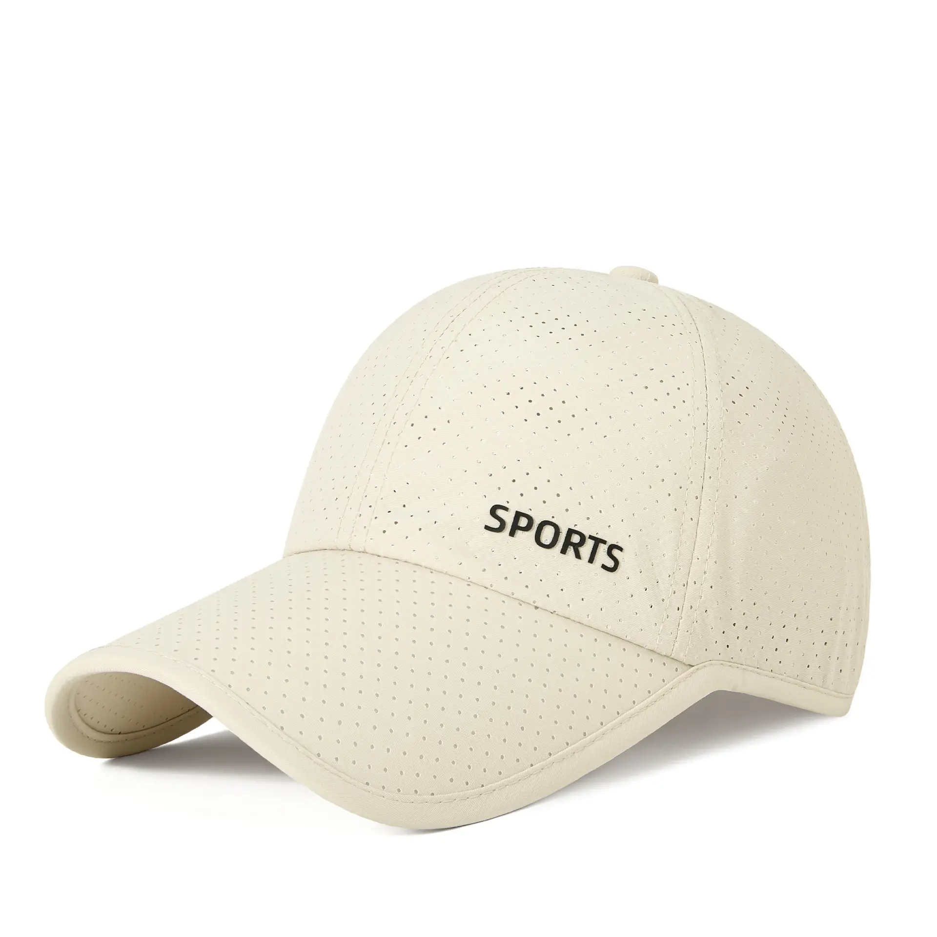 Men Sun Protective Baseball Cap with Laser Punch