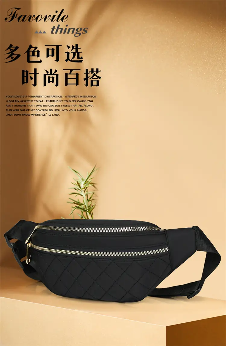 Women's Multi-Layer Crossbody Waist Bag Purple — feature 1
