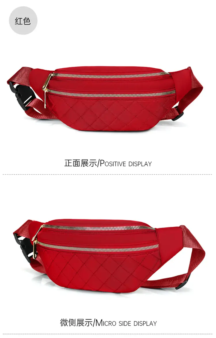 Women's Multi-Layer Crossbody Waist Bag Purple — feature 15