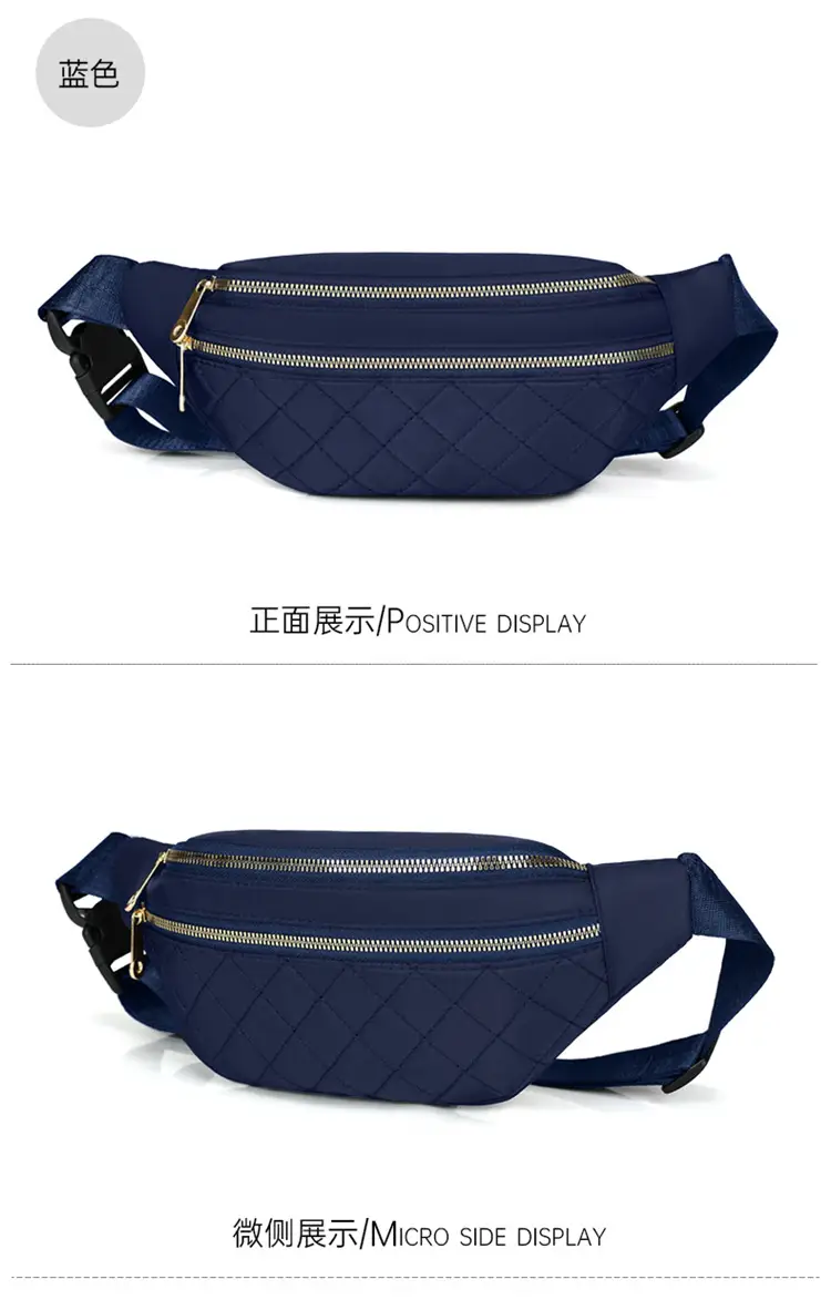 Women's Multi-Layer Crossbody Waist Bag Purple — feature 18
