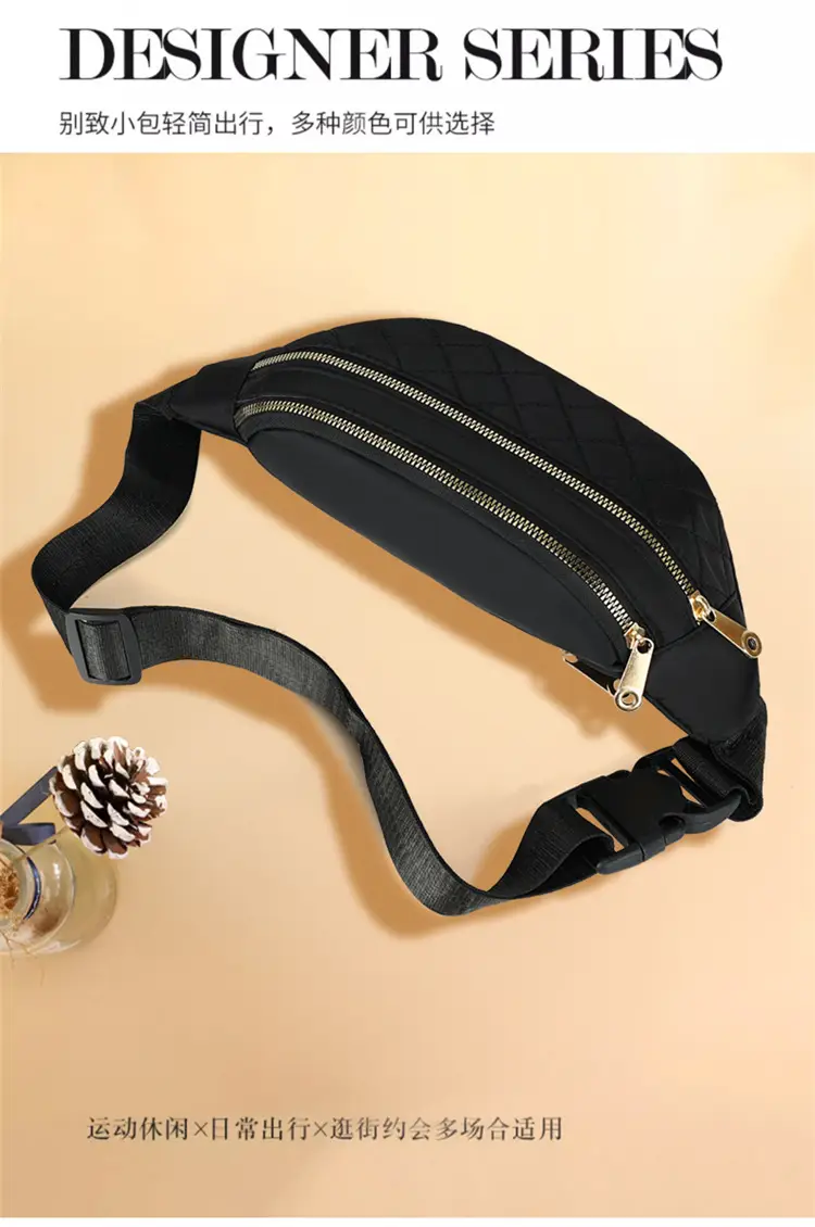 Women's Multi-Layer Crossbody Waist Bag Purple — feature 2