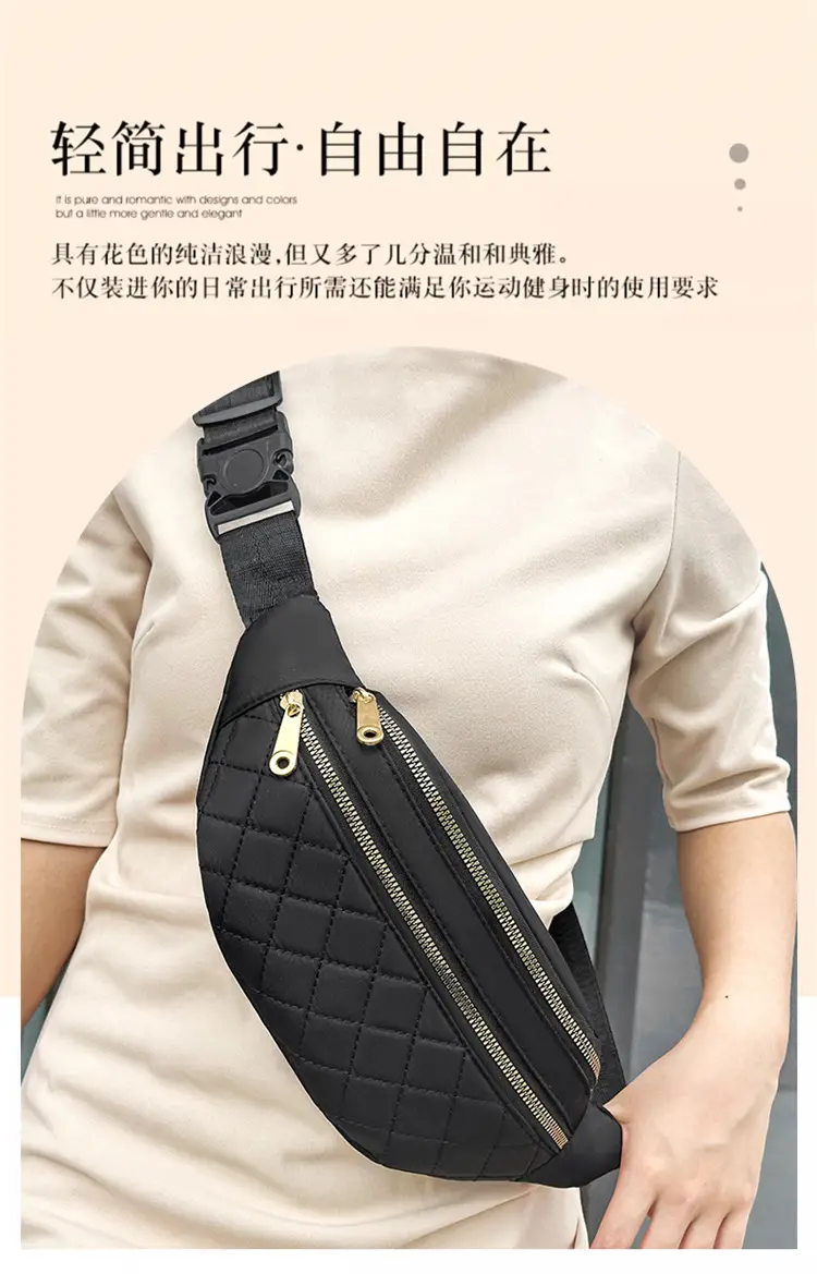 Women's Multi-Layer Crossbody Waist Bag Purple — feature 26