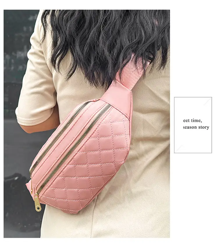 Women's Multi-Layer Crossbody Waist Bag Purple — feature 30