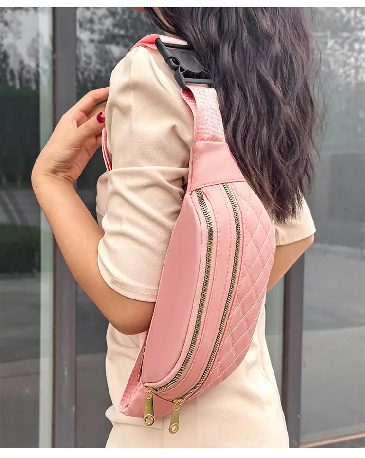Women's Multi-Layer Crossbody Waist Bag Purple — feature 31