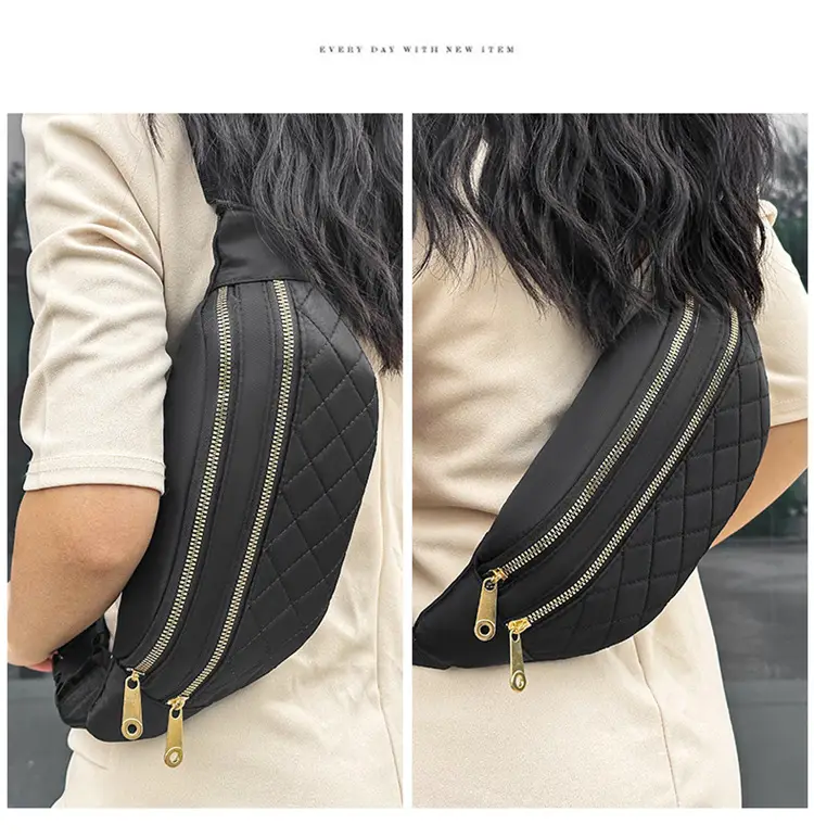 Women's Multi-Layer Crossbody Waist Bag Purple — feature 35