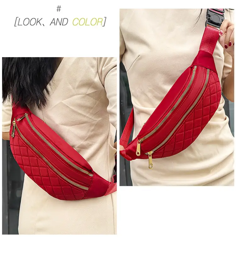 Women's Multi-Layer Crossbody Waist Bag Purple — feature 36