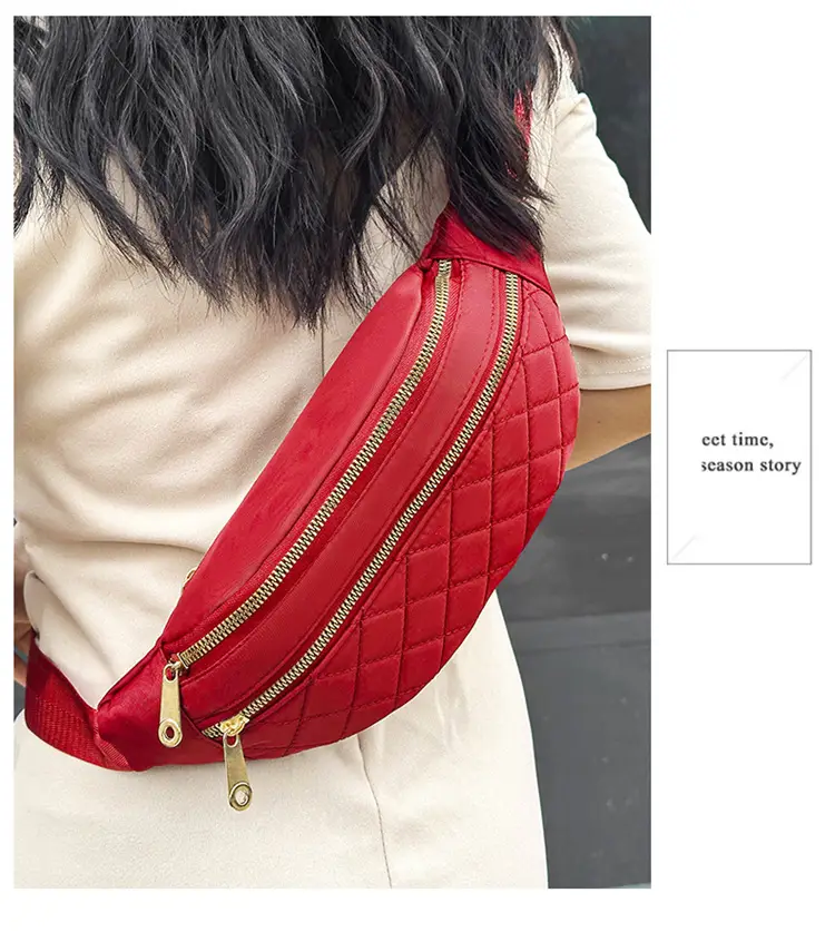 Women's Multi-Layer Crossbody Waist Bag Purple — feature 37