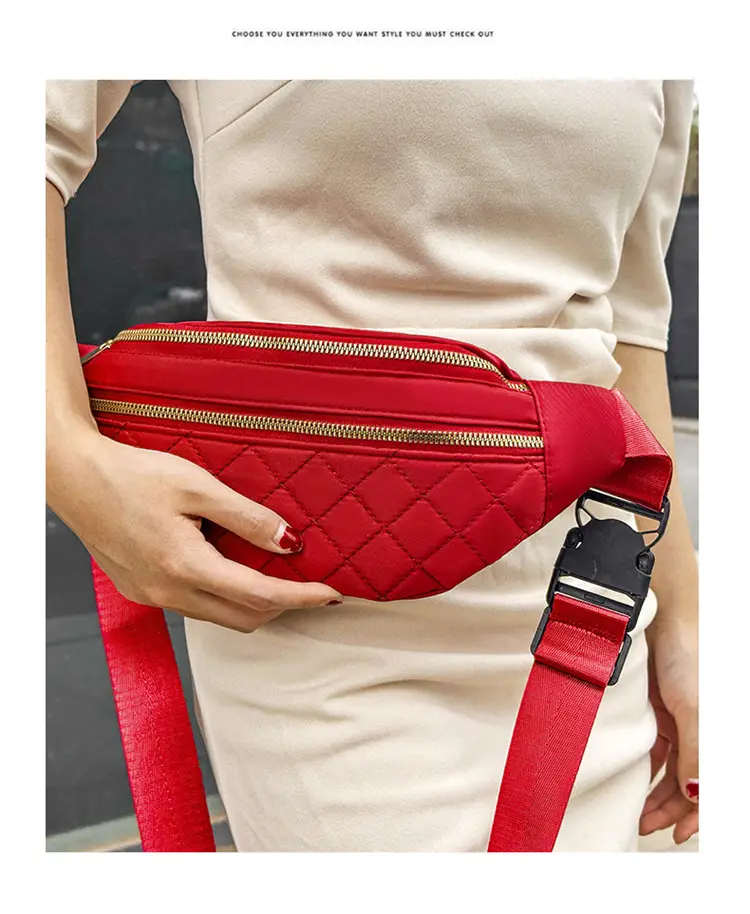Women's Multi-Layer Crossbody Waist Bag Purple — feature 38