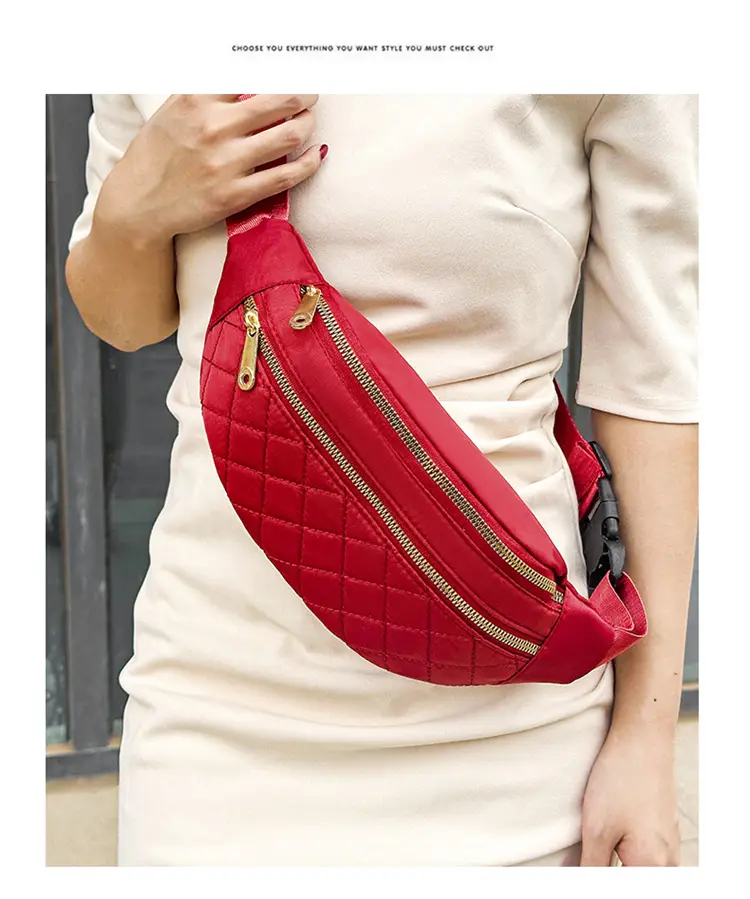 Women's Multi-Layer Crossbody Waist Bag Purple — feature 39