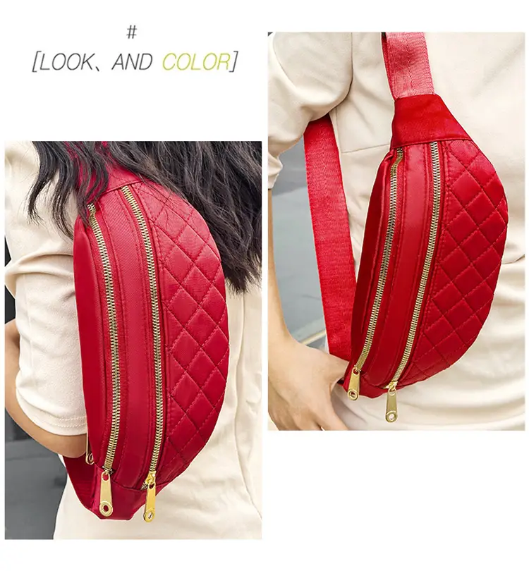 Women's Multi-Layer Crossbody Waist Bag Purple — feature 41