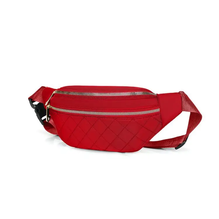 Women's Multi-Layer Crossbody Waist Bag Purple - Image 3