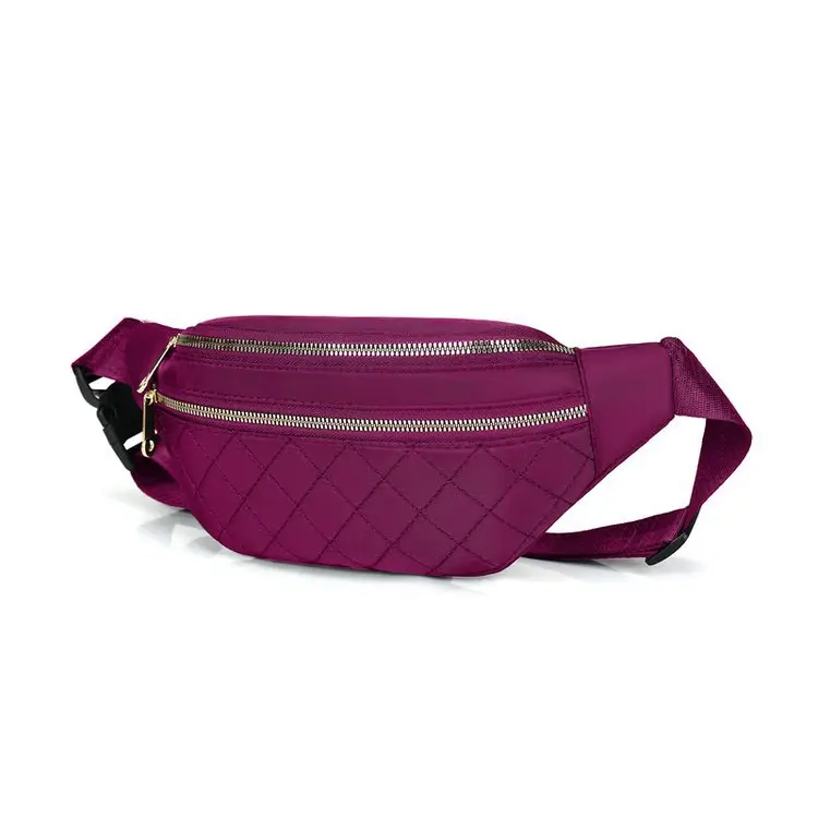 Women's Multi-Layer Crossbody Waist Bag Purple - Image 5