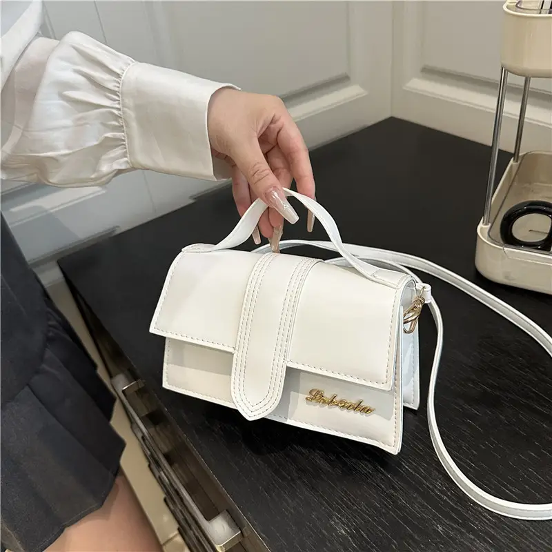 White Square Crossbody Bag for Women 2025 - Image 5