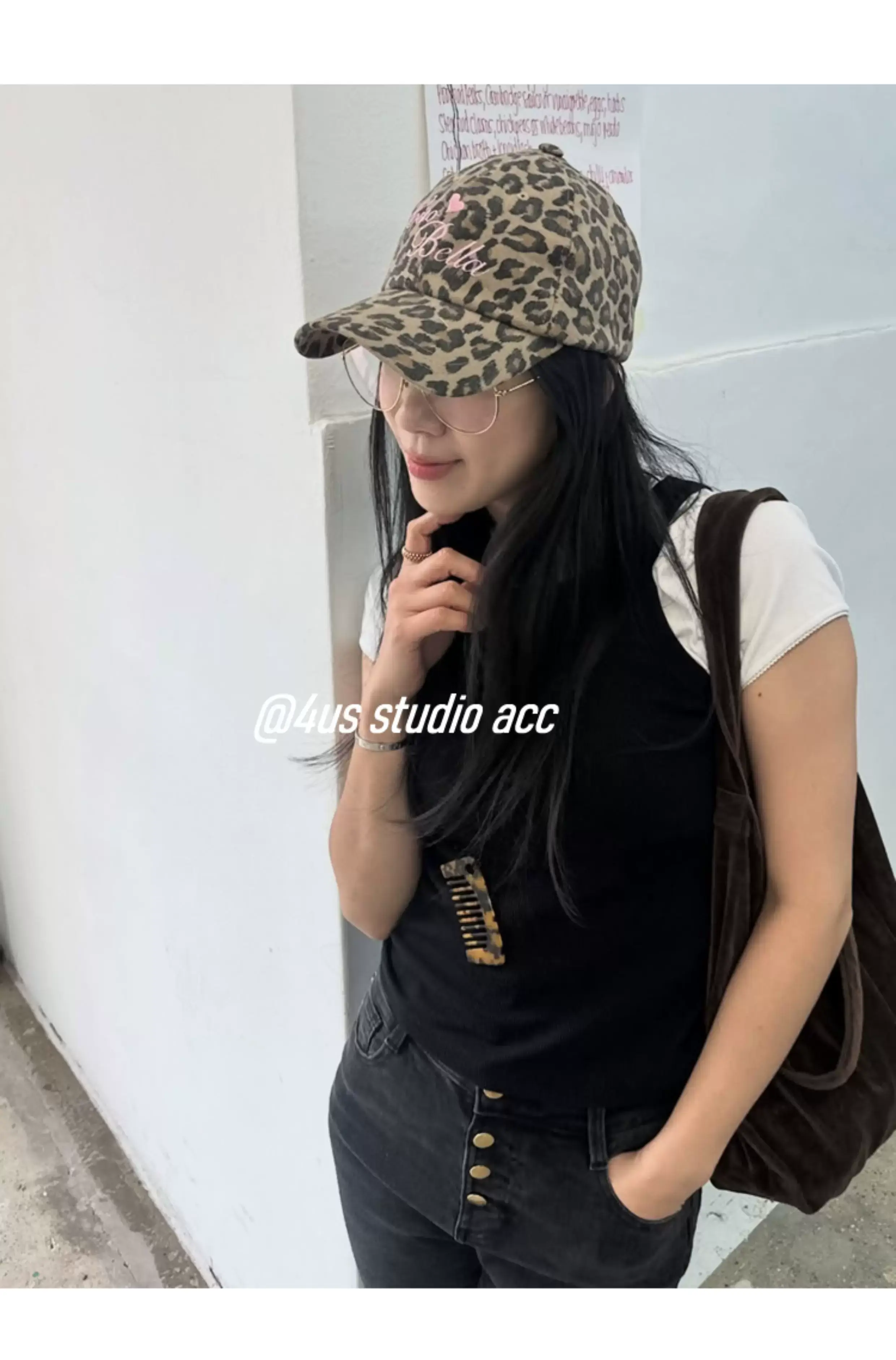 Leopard Print Baseball Cap for Women Summer Large Head — feature 11