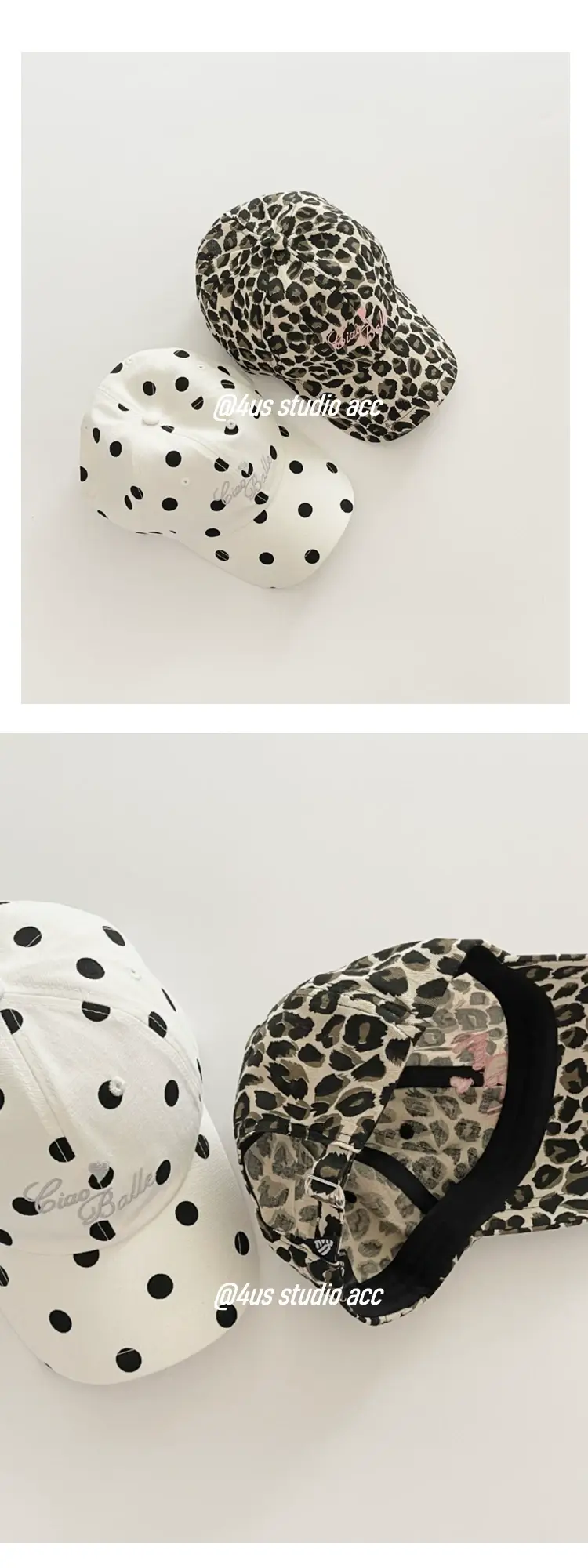 Leopard Print Baseball Cap for Women Summer Large Head — feature 12