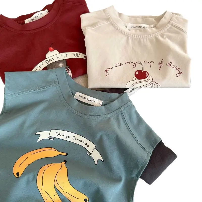 Boys Cotton Ice Cream T-Shirt Shorts Set Maroon 2025 - Image 9