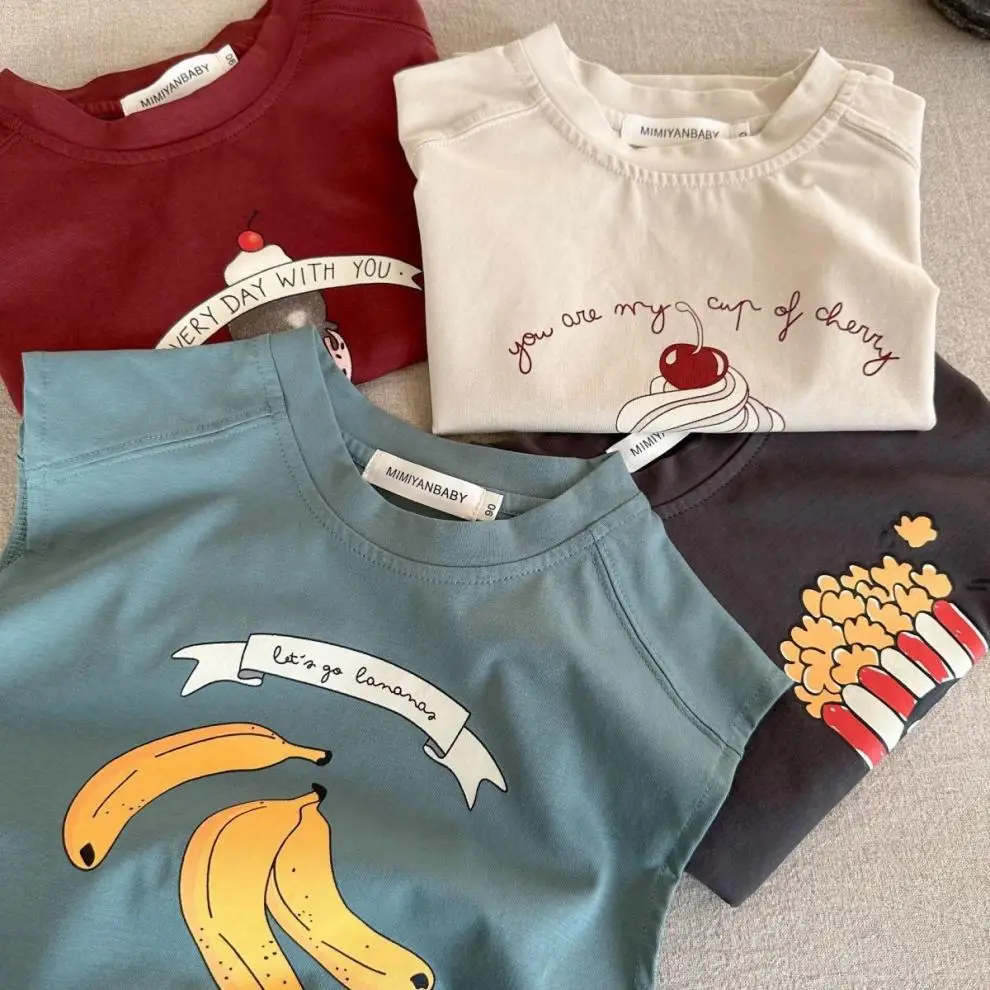 Boys Cotton Ice Cream T-Shirt Shorts Set Maroon 2025 — feature 6