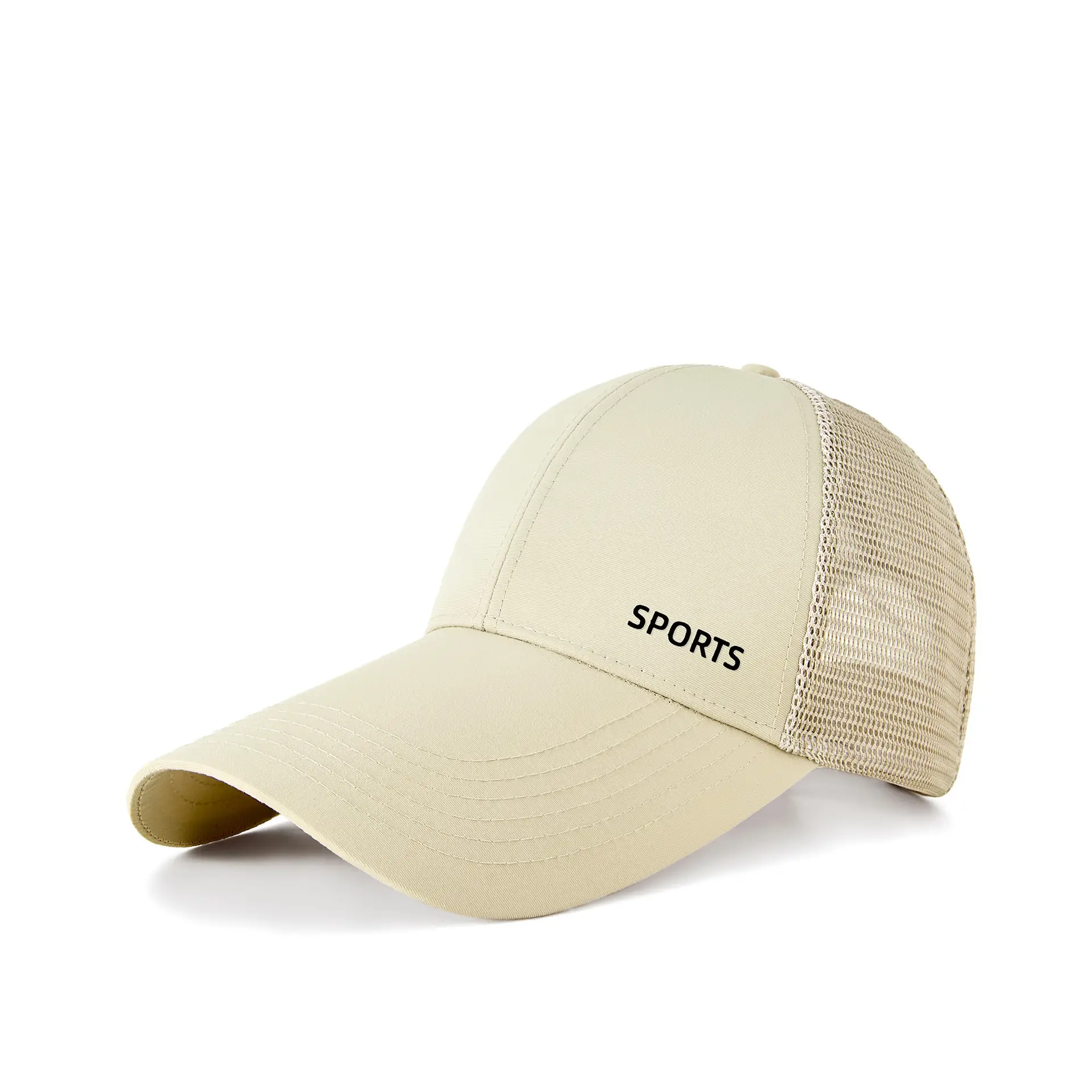 Men White Sports Cap with Extended Bristle - Image 4